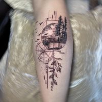 Lattuada-Tattoo_Geometry_Portait_Calf_Leg-Fine_Line-02